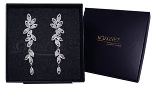 Kolczyki ślubne ALBIONE silver - Kolczyki - miniaturka - grafika 1