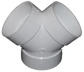 Odkurzacze przemysłowe - Trójnik 2x45 stopni - miniaturka - grafika 1