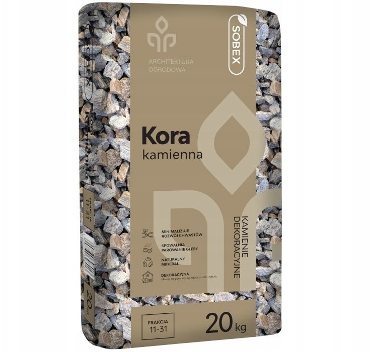 Sobex Kora kamienna gnejsowa dekoracyjna 11-31mm 20 kg