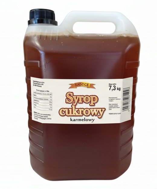 Syrop o smaku karmelowym gastronomiczny, do kawy, drinków, GĘSTY 7,3kg