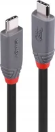 Kable USB - Kabel USB Lindy USB-C - USB-C 0.8 m Czarny (36956) - miniaturka - grafika 1