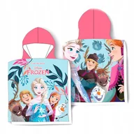 Okrycia kąpielowe dla dzieci - RĘCZNIK PONCHO 50x100 FROZEN Kraina lodu - miniaturka - grafika 1