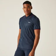 Koszulki sportowe męskie - Regatta Męska koszulka polo Oakmont Granatowy, Rozmiar: S - miniaturka - grafika 1