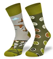 Skarpetki męskie - Kolorowe asymetryczne skarpetki, Kaczki, 39/42 - miniaturka - grafika 1