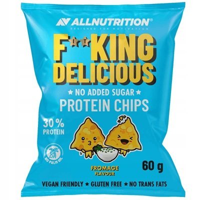ALLNUTRITION FITKING DELICIOUS PROTEIN CHIPS 60g FROMAGE CHIPSY BEZ GLUTENU