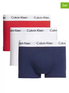 Majtki męskie - Calvin Klein Bokserki (3 pary) w kolorze granatowym, białym i czerwonym - grafika 1