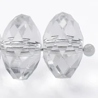 Półfabrykaty do biżuterii - Bączki Plastik Przezroczyste 13Mm 10Szt - miniaturka - grafika 1
