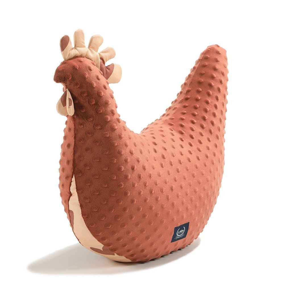 La Millou Poduszka Kura Babci Dany Minky HEARTBEAT PINK