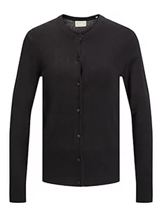 JACK & JONES Damska kurtka Jjxx Jxolivia Ls Soft Cardigan Knit Noos z dzianiny, czarny, XS - Kurtki damskie - miniaturka - grafika 1