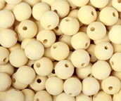 Prace ręczne dla dzieci - Koraliki kulki drewniane 50 szt do makramy 14 mm - miniaturka - grafika 1