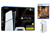 Konsole Playstation - Konsola PLAYSTATION 5 Slim Digital Edition 1TB D Chassis + Napęd optyczny PS5 Little Nightmares III Biało-czarny - miniaturka - grafika 1