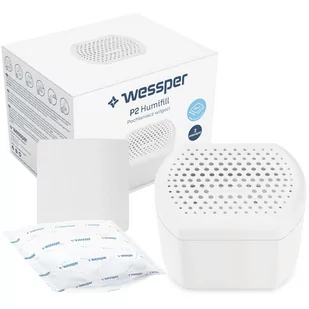 Osuszacz powietrza Pochłaniacz Wilgoci Wessper Humifill Biały + Wkład Humifill + Tabletka Cubemax - Domowe osuszacze powietrza - miniaturka - grafika 1