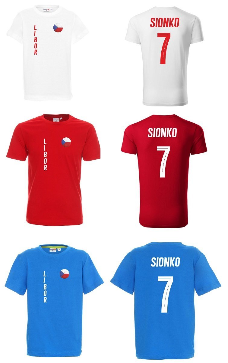 Koszulka CZECHY LIBOR SIONKO 7 JR