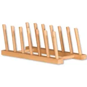 Suszarki do naczyń - Kesper Bambusowy stojak na 6 talerzy 25x14 cm - miniaturka - grafika 1