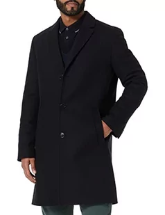HUGO Płaszcz męski, czarny (Black1), 52 - Płaszcze męskie - miniaturka - grafika 1