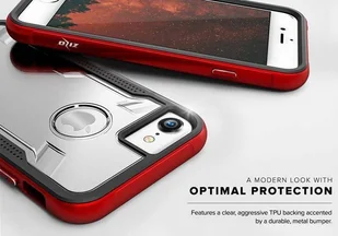 Zizo Shock Case Pancerne etui iPhone Xs / X z hartowanym szkłem na ekran (Silver/Gray) - Etui i futerały do telefonów - miniaturka - grafika 4