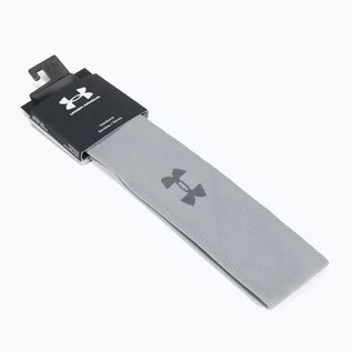 Czapki i chusty sportowe damskie - Under Armour Opaska na głowę damska Jacquard Perfect szara UAR-1347153035 - grafika 1