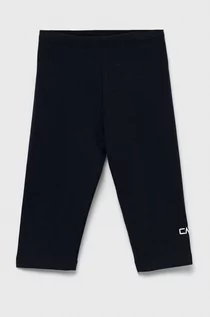 Spodnie i spodenki dla dziewczynek - CMP legginsy dziecięce kolor granatowy z nadrukiem - grafika 1
