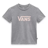 Koszulki i topy damskie - Vans Damska koszulka Drop V Ss Crew, Grey Heather 2, M - miniaturka - grafika 1
