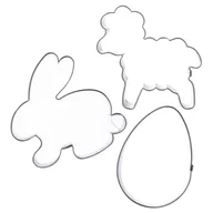 Formy do ciast - Orion Wykrawacz cukierniczy stalowy foremka do ciastek pierników wielkanocna zestaw komplet 3 sztuki - miniaturka - grafika 1