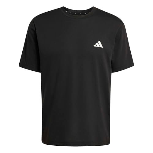 adidas heren WORKOUT ESSENTIALS FEELREADY 3 STRIPES T-SHIRT, black/white, XXL
