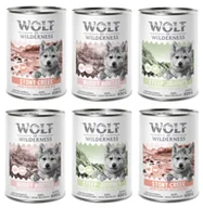 Mokra karma dla psów - Wolf of Wilderness Junior “Expedition”, 6 x 400 g - Pakiet mieszany - miniaturka - grafika 1