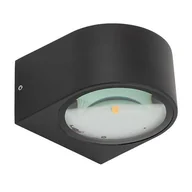 Lampy ogrodowe - Lampa elewacyjna NEL 11368 LED 5W 3000K IP54 czarny - miniaturka - grafika 1