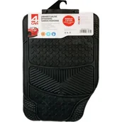 Dywaniki samochodowe - Komplet dywaników PVC korytko przód MULTI-LUX czarne 2 szt. 4CAR - miniaturka - grafika 1
