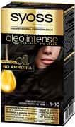 Farby do włosów i szampony koloryzujące - Farba do włosów SYOSS Oleo Intense 1-10 Intensywna czerń 115 ml (8410436218290) - miniaturka - grafika 1