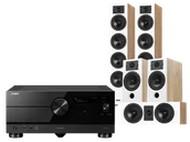 Kino domowe - Yamaha RX-A8A (czarny) + Diva 6 + 3 + 7 (dąb) - miniaturka - grafika 1