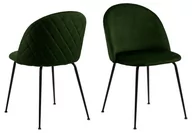 Krzesła - Krzesło do jadalni Louise, krzesło tapicerowane, glamour, oliwkowe - miniaturka - grafika 1