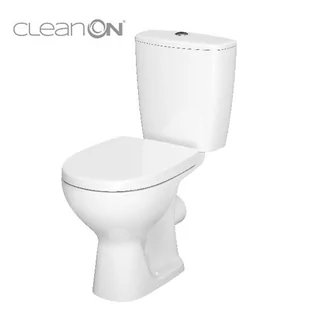 Cersanit Arteco 66,5x36 cm CleanOn z deską biała K667-056 - Kompakty WC - miniaturka - grafika 1