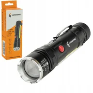 Latarki - Latarka podręczna taktyczna Zoom Led Cree Cob T6 - miniaturka - grafika 1