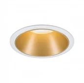 Oprawy, klosze i abażury - Paulmann Cole spotlight GU10, biały/ złoty - miniaturka - grafika 1