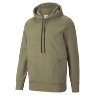 Bluzy męskie - Bluza z kapturem męska Puma JTS zielona 53158643-S - miniaturka - grafika 1