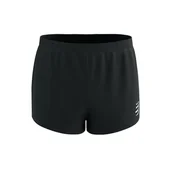 Spodnie sportowe damskie - COMPRESSPORT Spodenki do biegania męskie RACING SPLIT SHORT black - miniaturka - grafika 1