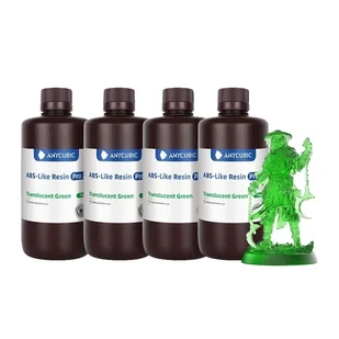 drukarka 3D, kompatybilność z żywicą UV, technologia szybkiego utwardzania, Tran green 4 KG - Filamenty i akcesoria do drukarek 3D - miniaturka - grafika 1
