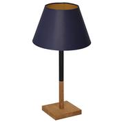 Lampy stojące - Luminex Table lamps 3753 Lampa stołowa lampka 1x60W E27 czarny/niebieski/naturalny/złoty - miniaturka - grafika 1