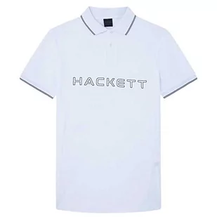 Hackett London Męska koszulka polo HS Hackett, biała (biała), XXL, Biały (biały), XXL - Koszulki męskie - miniaturka - grafika 1