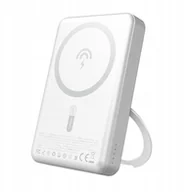 Powerbanki - Dudao K28 10000mAh PD 22.5W z MagSafe z metalową obudową i pierścieniem-podstawką - srebrny - miniaturka - grafika 1