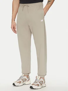 New Balance Spodnie dresowe Essentials MP41519 Beżowy Relaxed Fit - Spodnie sportowe męskie - miniaturka - grafika 1