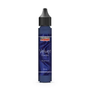 PENTART VELVET PROSZEK AKSAMIT 30ml BŁĘKIT KRÓLEWSKI - Decoupage - miniaturka - grafika 1