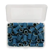 Pozostałe akcesoria kosmetyczne - Aba Group Nakładki Na Frezy Walec Gradacja 80 (100 Sztuk) - Granatowe - miniaturka - grafika 1