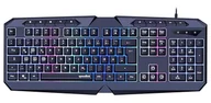 Klawiatury - Speedlink LUDICIUM RGB Rainbow Gaming Keyboard - do gier RGB z kablem, układ niemiecki QWERTZ, blokada klawisza Windows, przełącznik WASD, 10 klawiszy multimedialnych, przewodowa,czarna - miniaturka - grafika 1