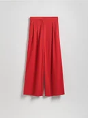 Spodnie damskie - Reserved - Spodnie z wiskozą - czerwony - miniaturka - grafika 1