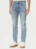 Spodnie męskie - Guess Jeansy M6GAS2 D1118 Niebieski jasny Slim Tapered Fit - miniaturka - grafika 1