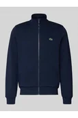 Bluzy męskie - Bluza rozpinana o kroju regular fit z mieszanki bawełny - Lacoste - miniaturka - grafika 1