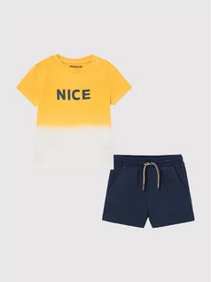 Dresy i komplety dla chłopców - Mayoral Komplet t-shirt i spodenki 1669 Kolorowy Regular Fit - grafika 1