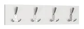Wieszaki do szafy - Biały wieszak ścienny z 4 haczykami W5-F35 - miniaturka - grafika 1