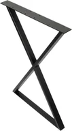 Meble modułowe i akcesoria - Noga do stołu Loft X 56 x 72 cm M czarna - miniaturka - grafika 1